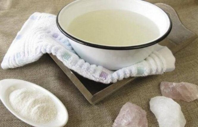 пениса ұлғайту үшін содамен компресс жасайды